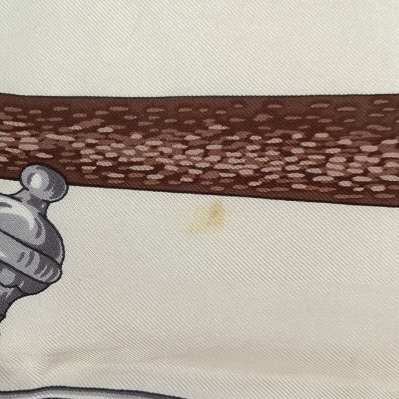 Trussardi Silk Scarf Elegant Red and Gold Scarf - Picture 6 of 17